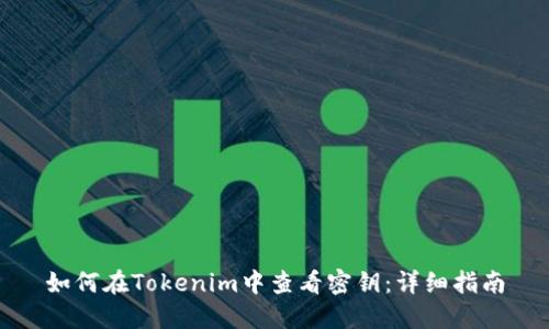 如何在Tokenim中查看密钥：详细指南